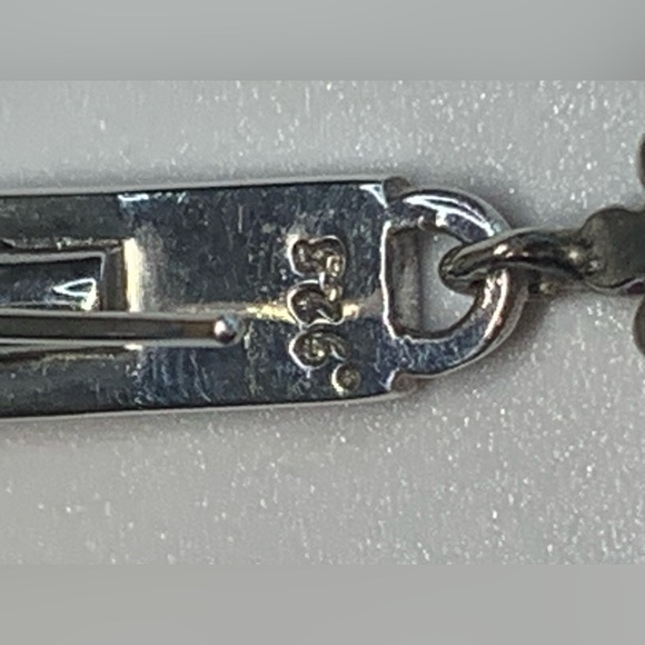 Silpada Vintage Sterling Silver Spiney Oyster Multi-Stone Flower Dangle Earrings - Picture 11 of 14